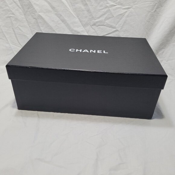 Chanel Gift Box Decorative Storage Shoe Box Empty Authentic 13 x 8.5 x 5 in - Picture 12 of 16